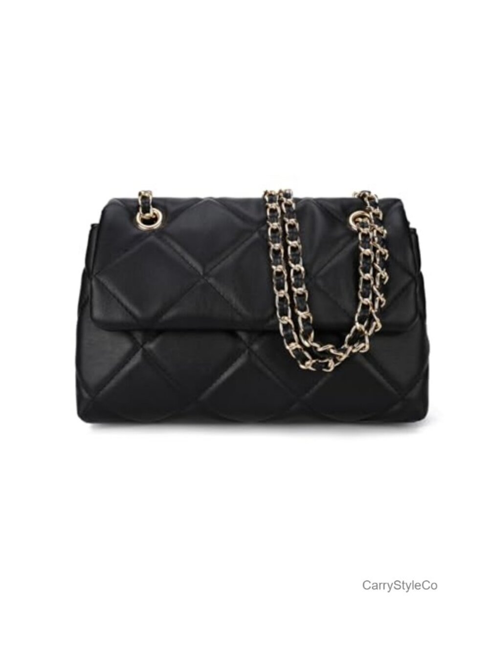 Quilted Crossbody Purse Small Faux Leather Shoulder Bag Trendy
